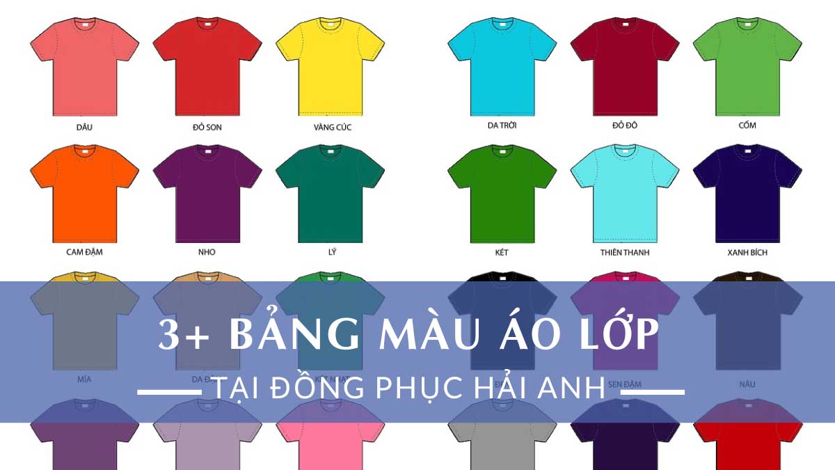 bảng màu áo lớp